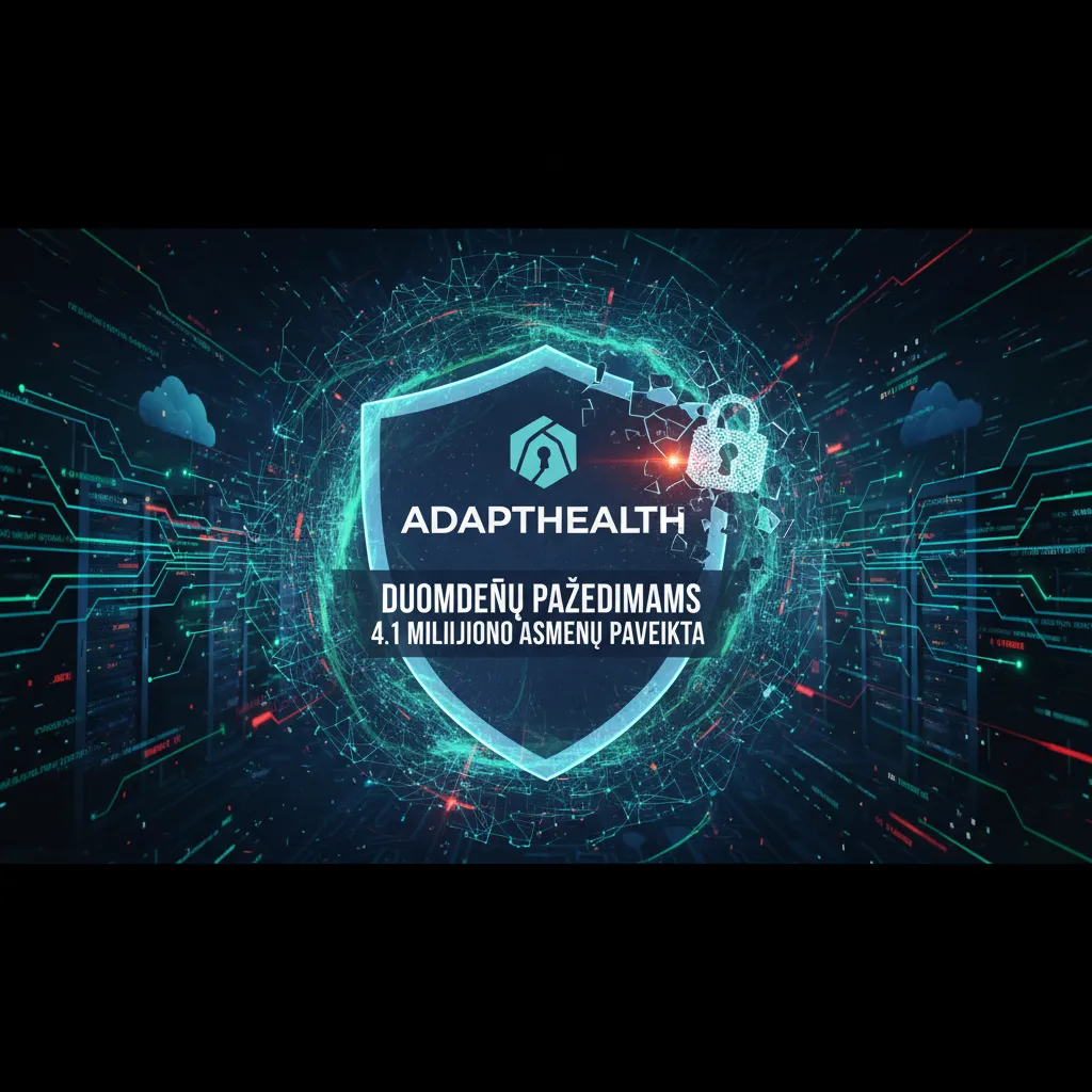 „AdaptHealth“ duomenų pažeidimas paveikė 4,1 milijono asmenų