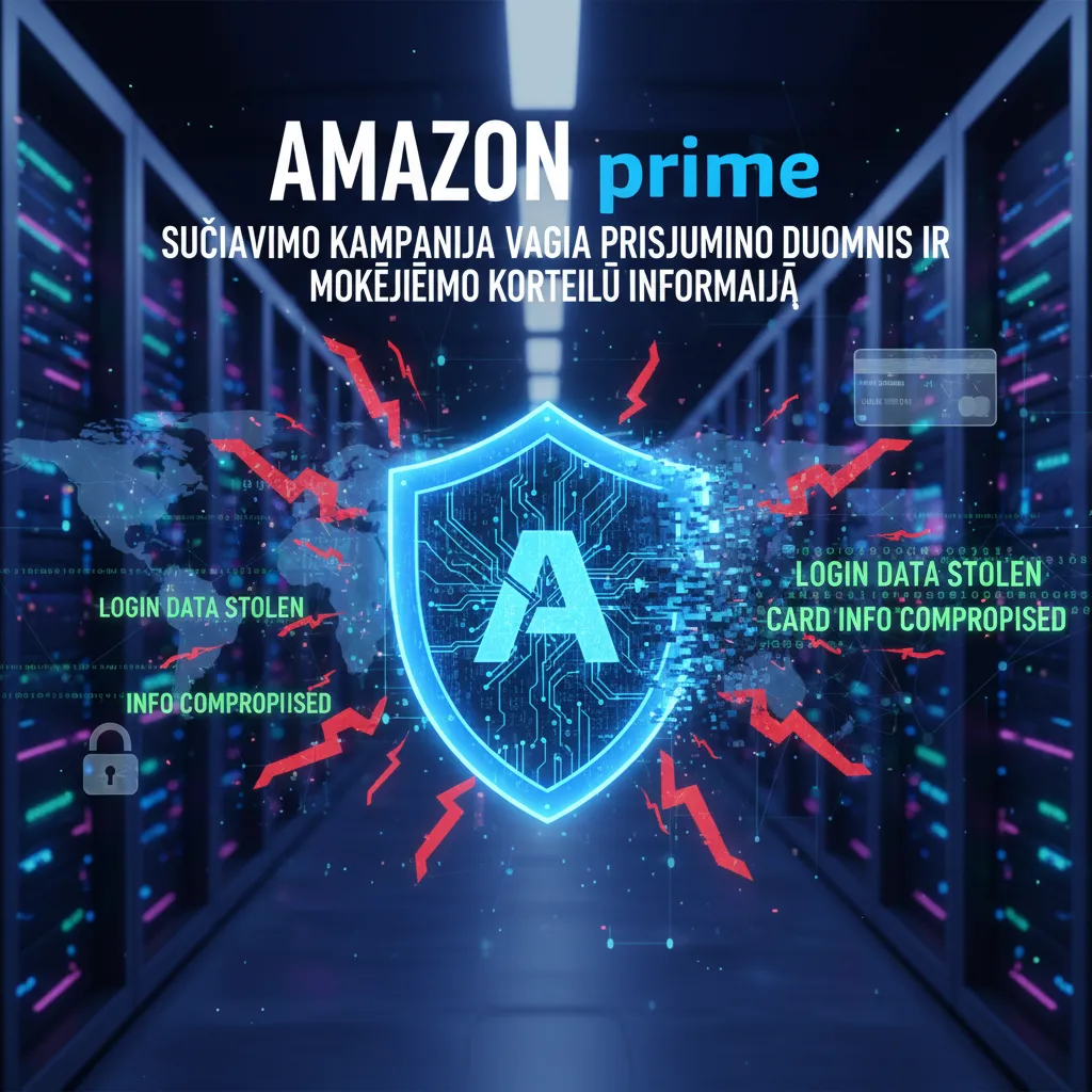 „Amazon Prime“ sukčiavimo kampanija vagia prisijungimo duomenis ir mokėjimo kortelių informaciją