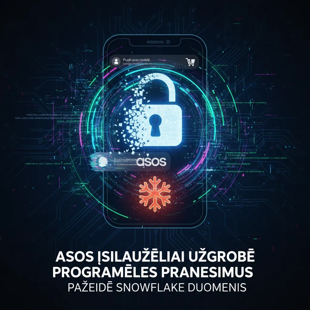 ASOS įsilaužėliai užgrobė programėlės pranešimus, teigia pažeidę „Snowflake“ duomenis