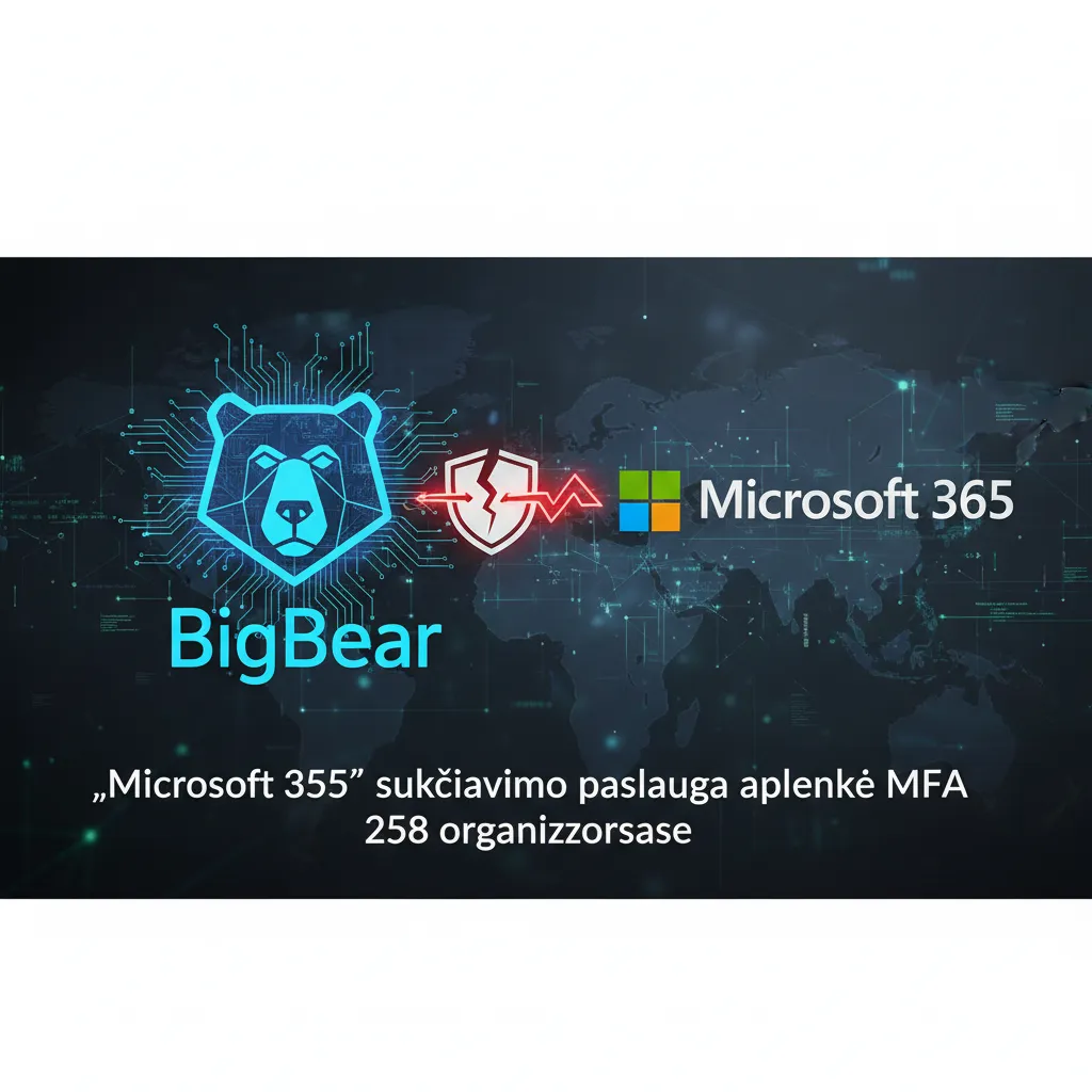 „BigBear“ „Microsoft 365“ sukčiavimo paslauga aplenkė MFA 258 organizacijose