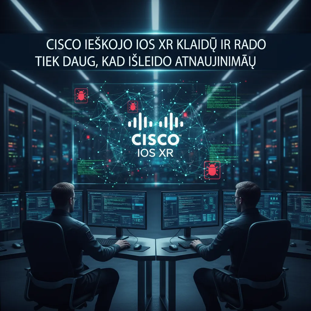 Cisco ieškojo IOS XR klaidų ir rado tiek daug, kad išleido atnaujinimą