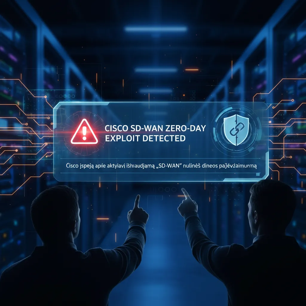 Cisco įspėja apie aktyviai išnaudojamą „SD-WAN“ nulinės dienos pažeidžiamumą