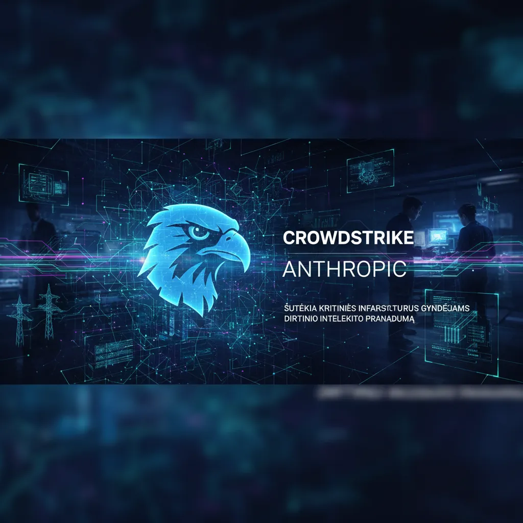 „CrowdStrike“ ir „Anthropic“ suteikia kritinės infrastruktūros gynėjams dirbtinio intelekto pranašumą
