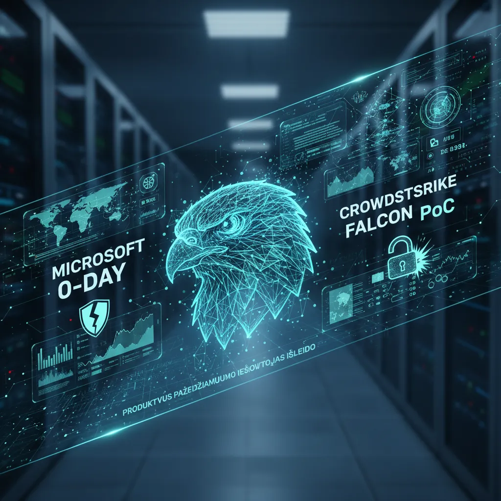 Produktyvus „Microsoft“ 0-day spragų ieškotojas išleido „CrowdStrike Falcon“ pažeidžiamumo PoC