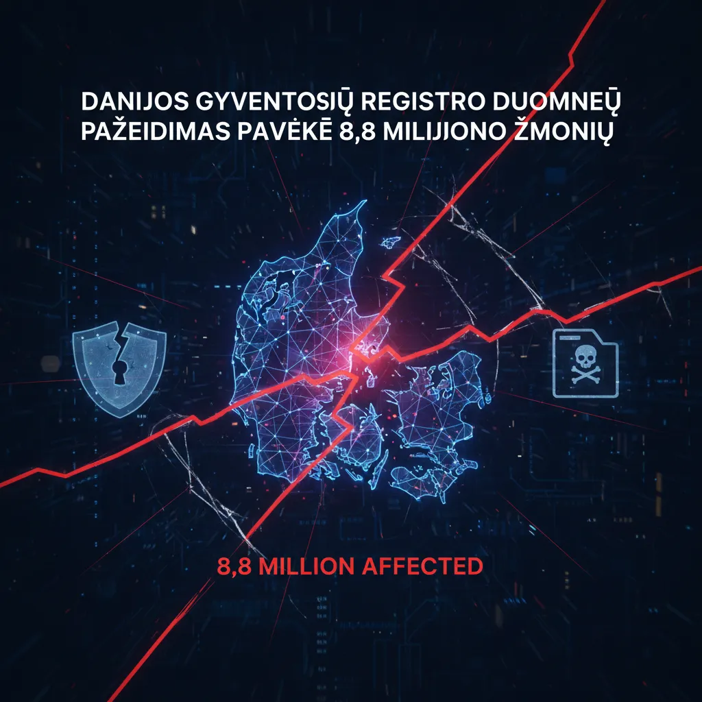 Danijos gyventojų registro duomenų pažeidimas paveikė 8,8 milijono žmonių