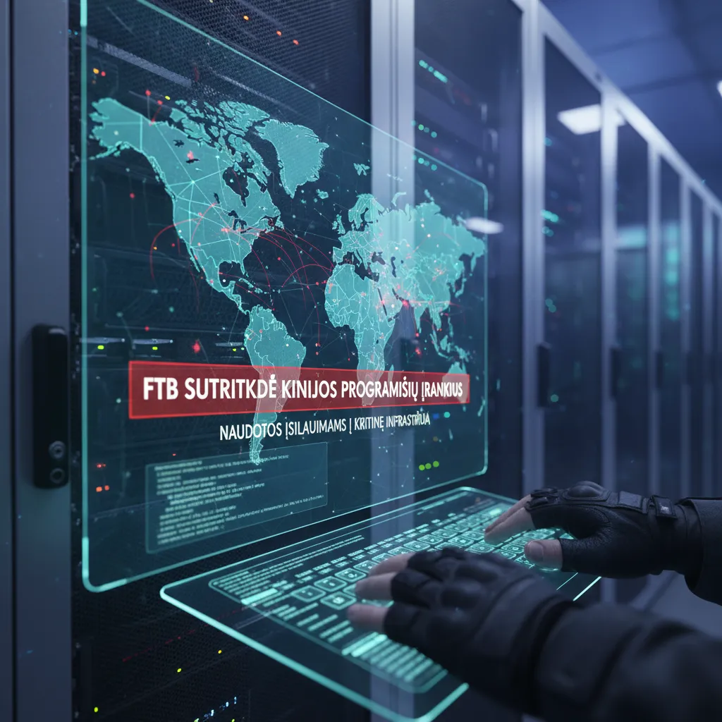 FTB sutrikdė Kinijos programišių įrankius, naudotus įsilaužimams į kritinę infrastruktūrą