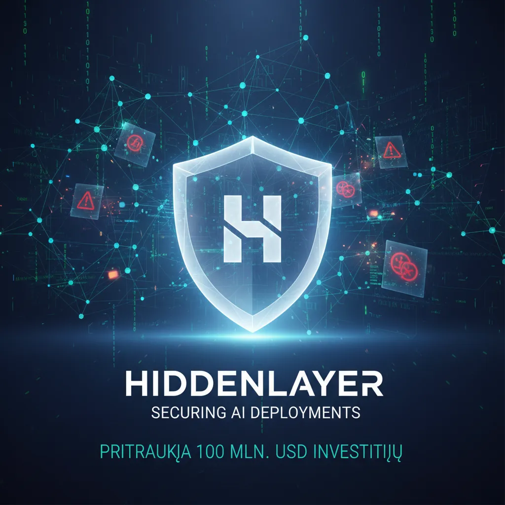 „HiddenLayer“ pritraukia 100 mln. USD investicijų, įmonėms skubant užtikrinti savo AI diegimų saugumą