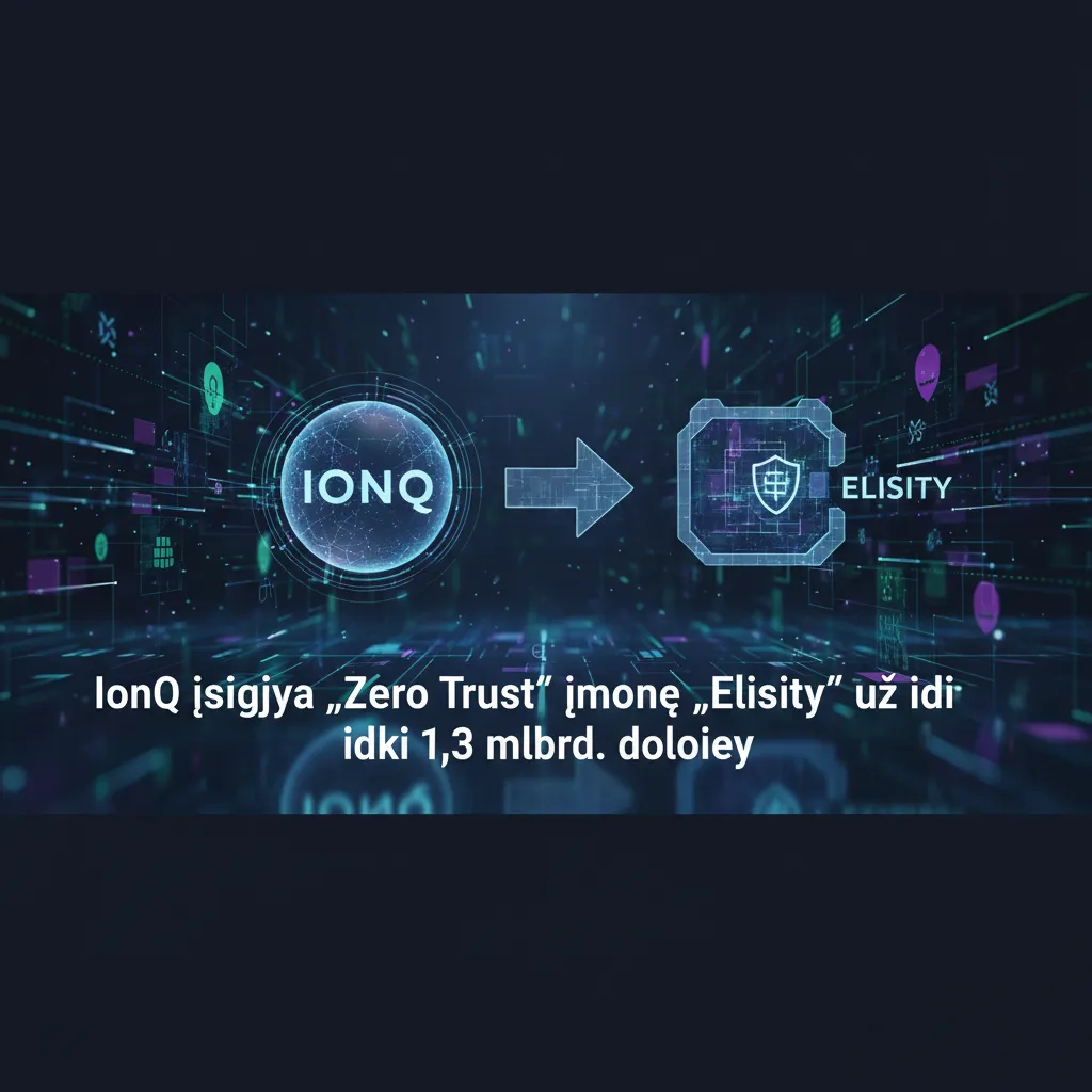 IonQ įsigyja „Zero Trust“ įmonę „Elisity“ už iki 1,3 mlrd. dolerių