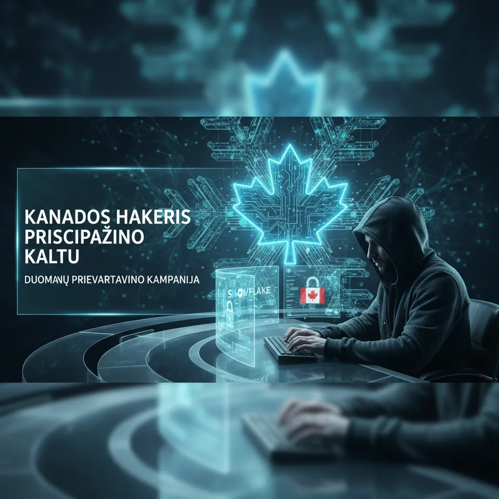 Kanados hakeris prisipažino kaltu dėl „Snowflake“ duomenų prievartavimo kampanijos