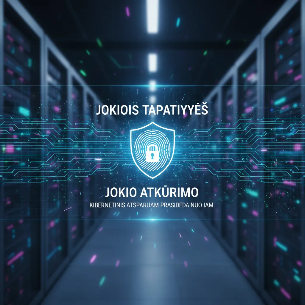 Jokios tapatybės, jokio atkūrimo: kibernetinis atsparumas prasideda nuo IAM