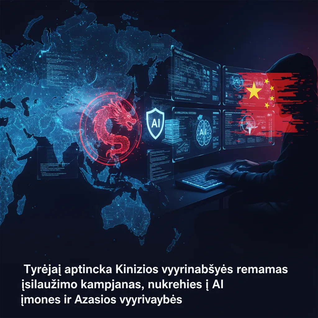 Tyrėjai aptinka Kinijos vyriausybės remiamas įsilaužimo kampanijas, nukreiptas į AI įmones ir Azijos vyriausybes