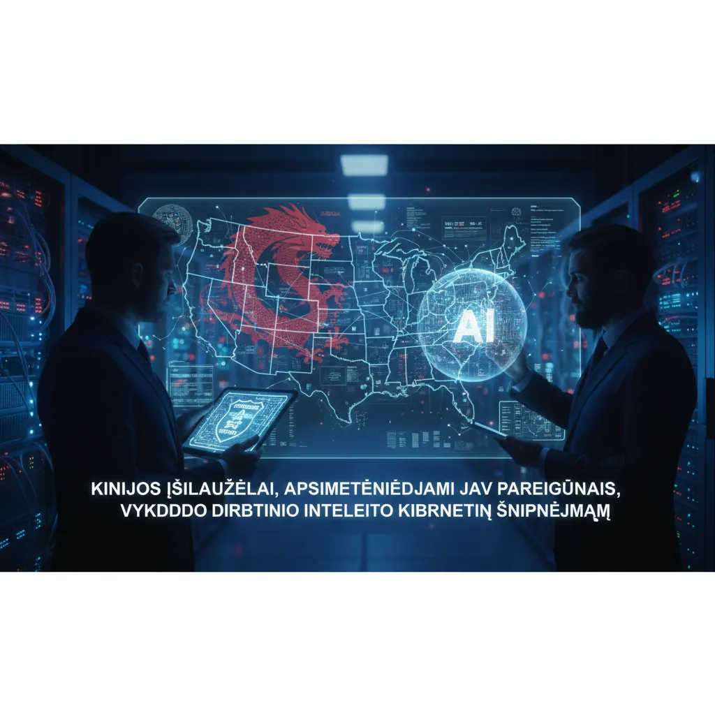 Kinijos įsilaužėliai, apsimetinėdami JAV pareigūnais, vykdo dirbtinio intelekto kibernetinį šnipinėjimą