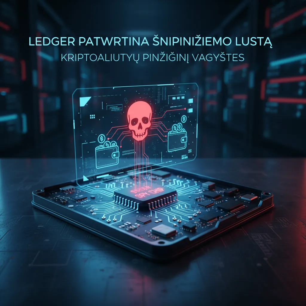 Ledger patvirtina šnipinėjimo lusto implantą, lėmusį kriptovaliutų piniginių vagystes