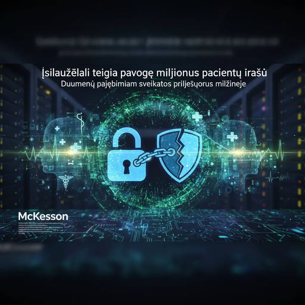 Įsilaužėliai teigia pavogę milijonus pacientų įrašų per duomenų pažeidimą sveikatos priežiūros milžinėje „McKesson“