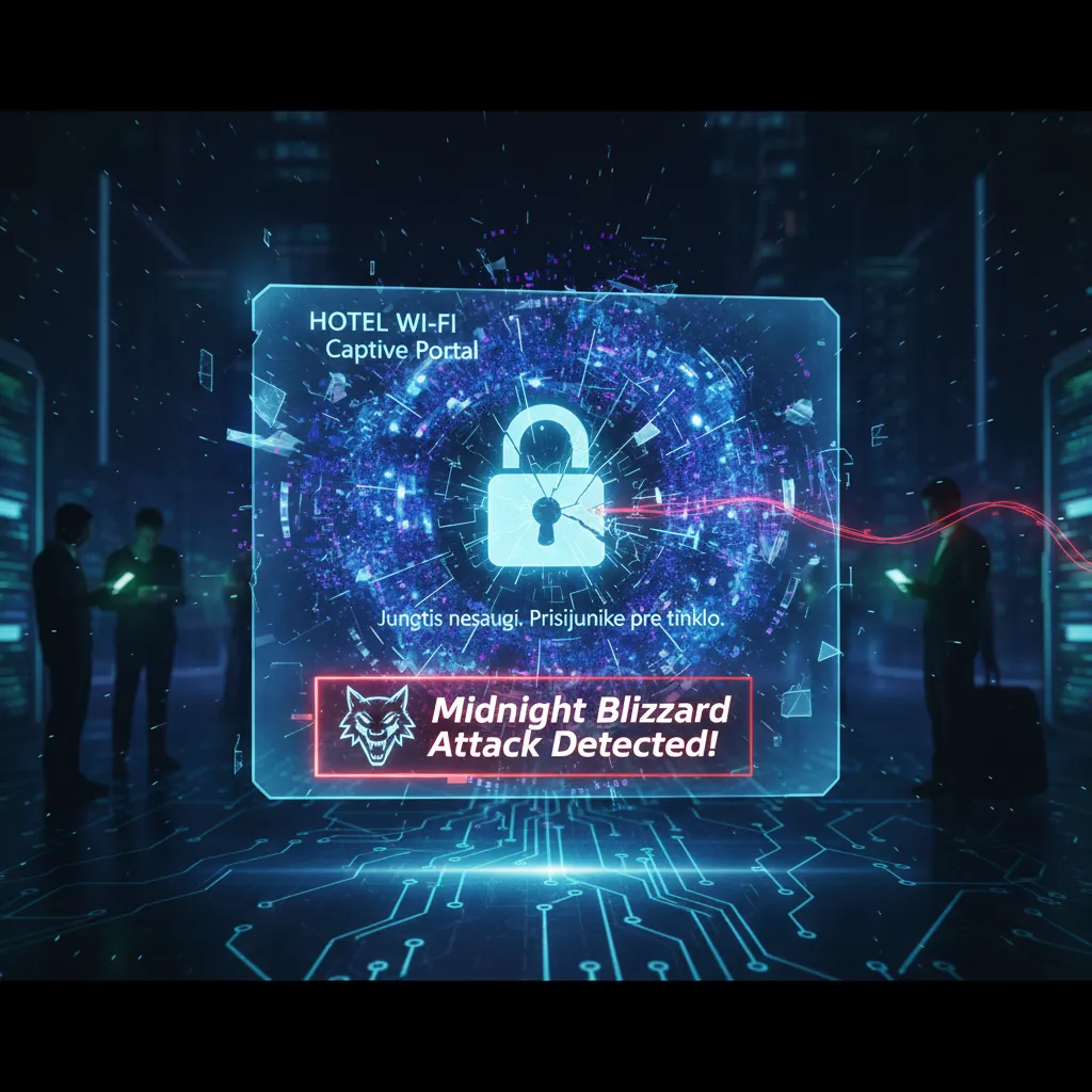 „Midnight Blizzard“ atakuoja keliautojus per viešbučių „Captive Portals“