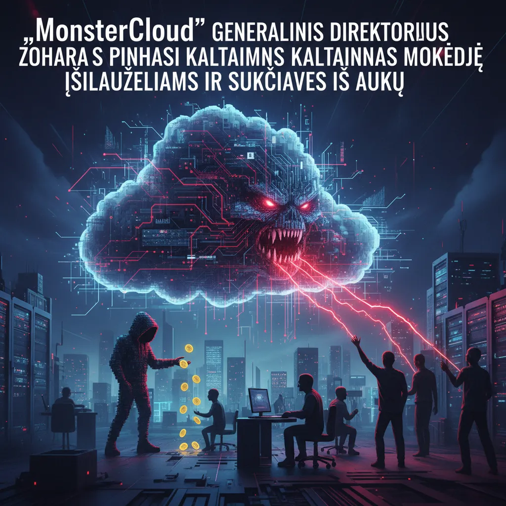 „MonsterCloud“ generalinis direktorius Zoharas Pinhasi kaltinamas mokėjęs įsilaužėliams ir sukčiavęs iš aukų