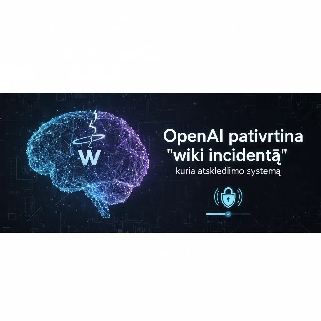 OpenAI patvirtina „wiki incidentą“ ir praneša, kad „kuria atskleidimo sistemą“