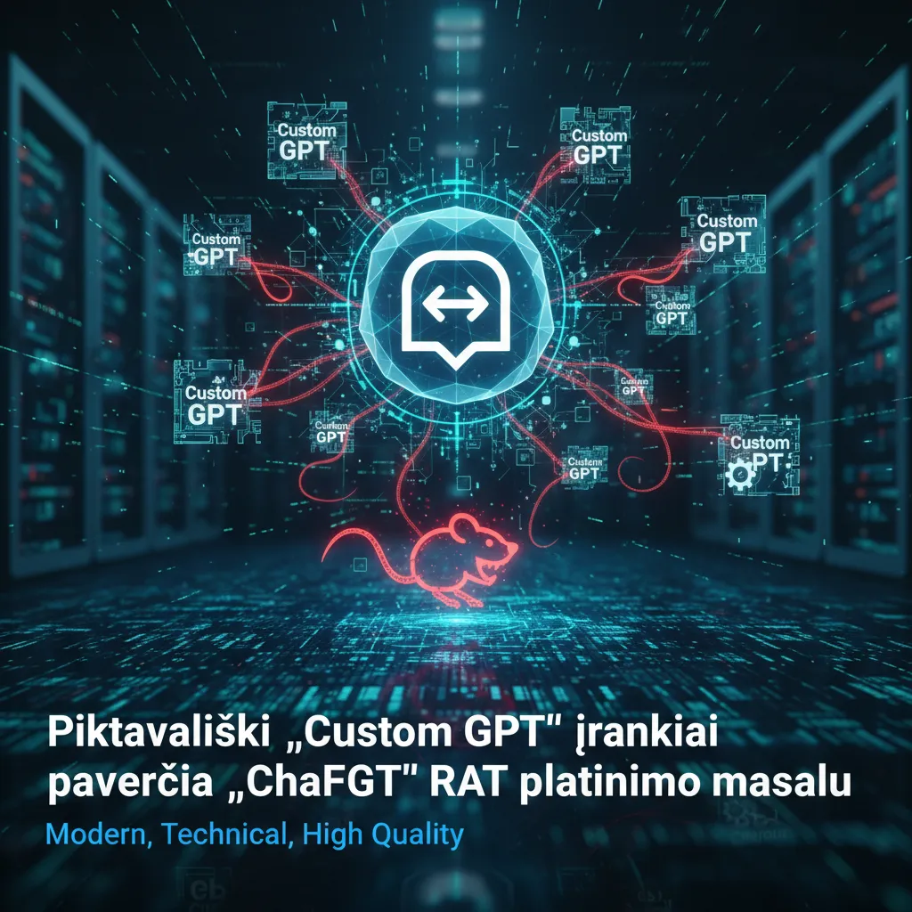 Piktavališki „Custom GPT“ įrankiai paverčia „ChatGPT“ RAT platinimo masalu