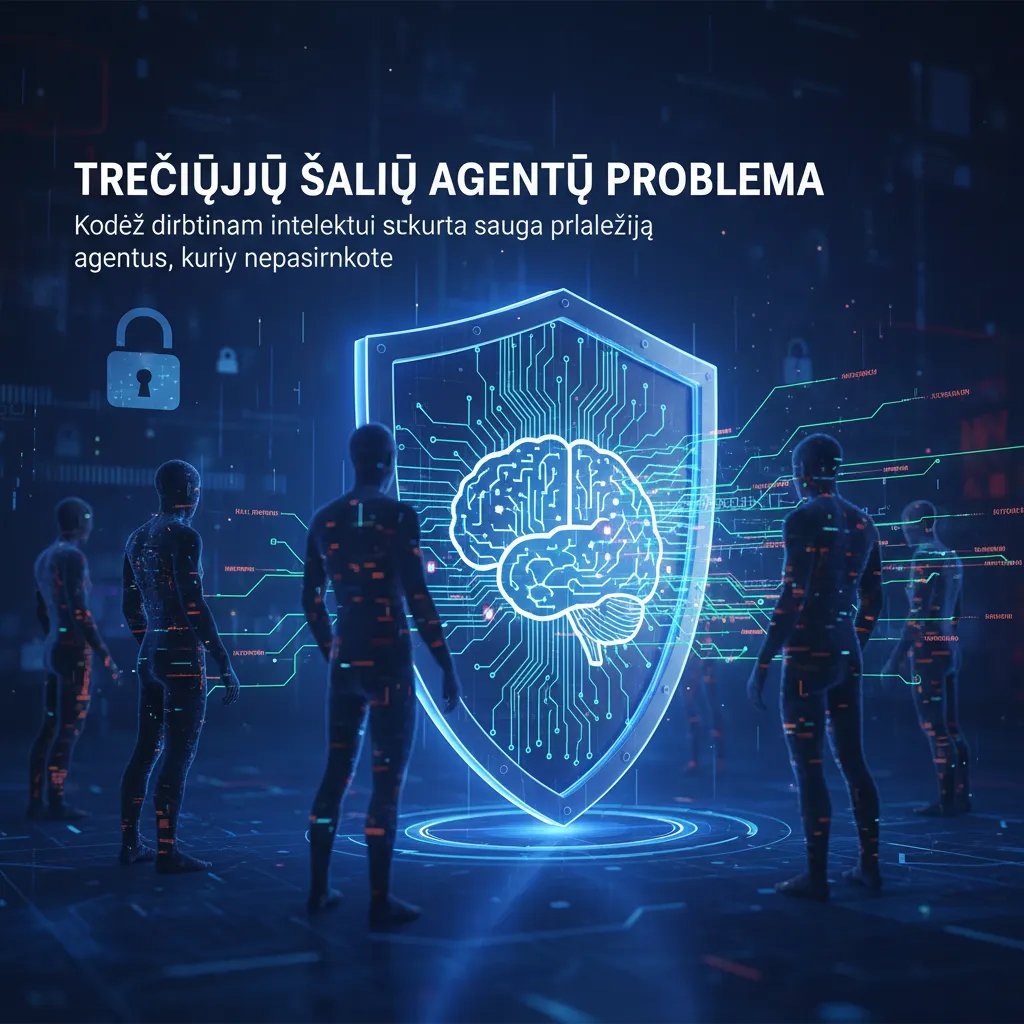 Trečiųjų šalių agentų problema: kodėl dirbtiniam intelektui sukurta sauga praleidžia agentus, kurių nepasirinkote