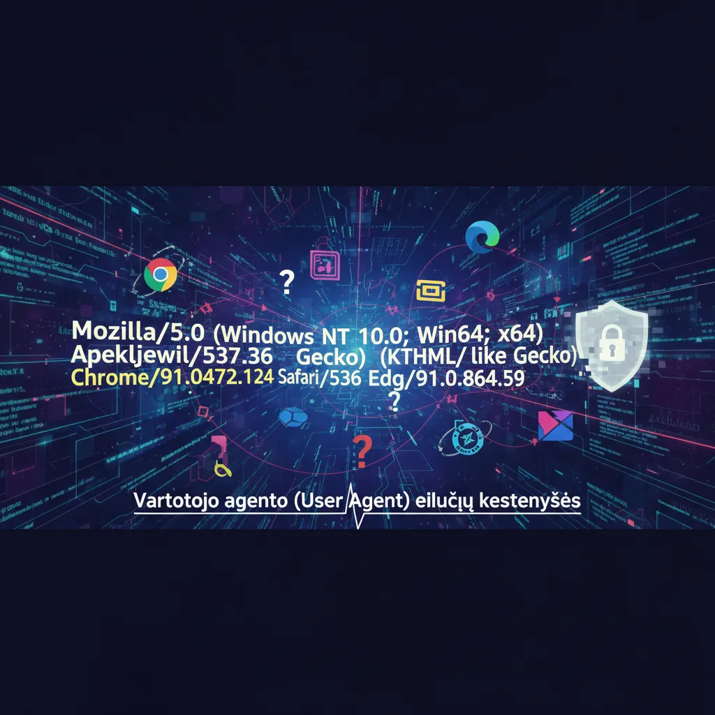 Vartotojo agento (User Agent) eilučių keistenybės